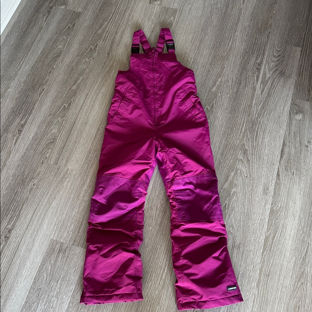 Lands' End Kids Squall Waterproof Iron Knee Bib Snow Bibs - Picture 5 of 9